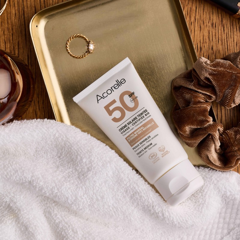 Acorelle Tinted Face Sunscreen SPF50 Medium 50ml - 2