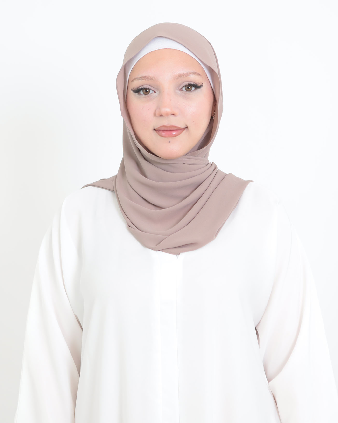 Korean Chiffon Hijab - Taupe