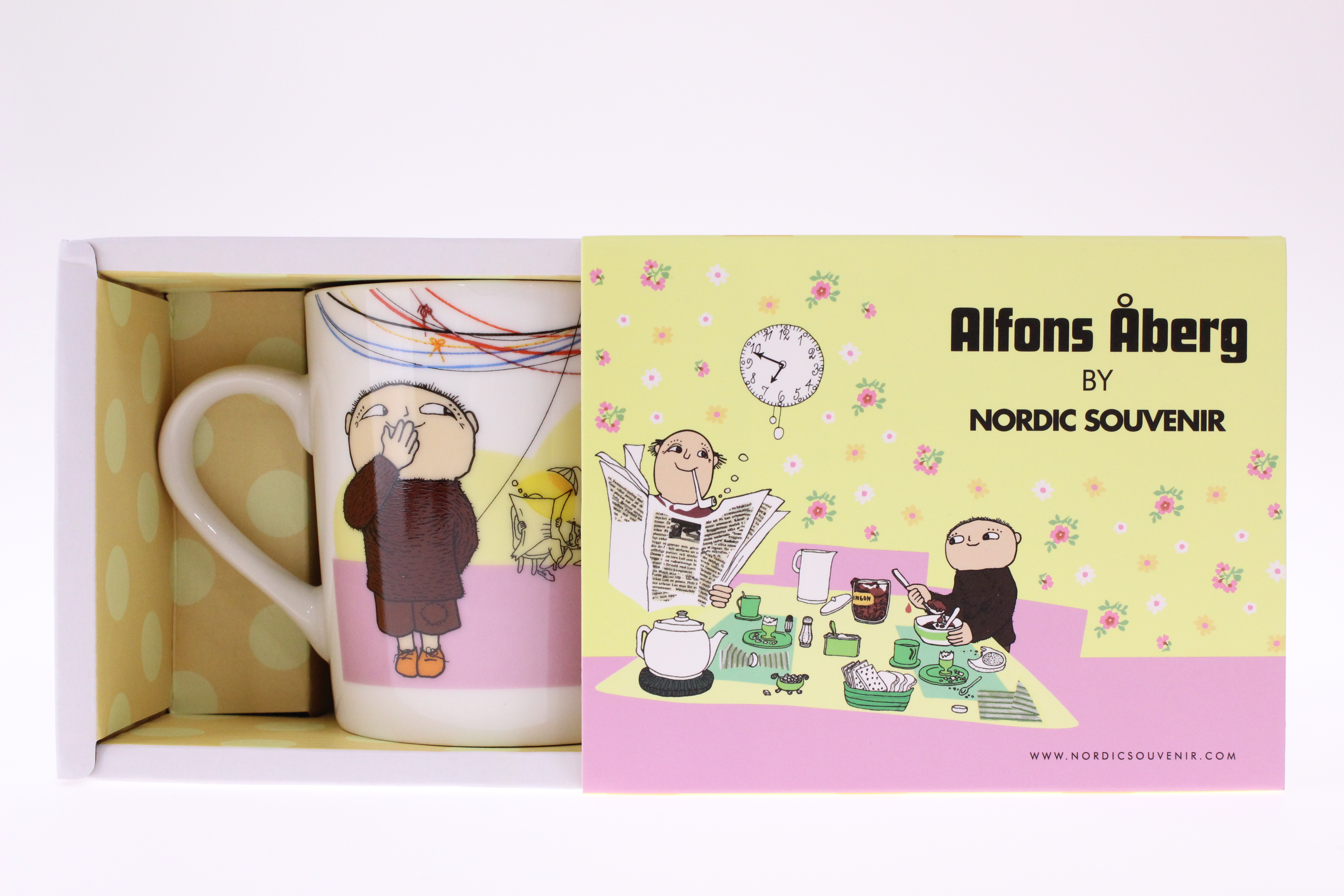 Porslinsmugg, Alfons och pappa, 26 cl - 2