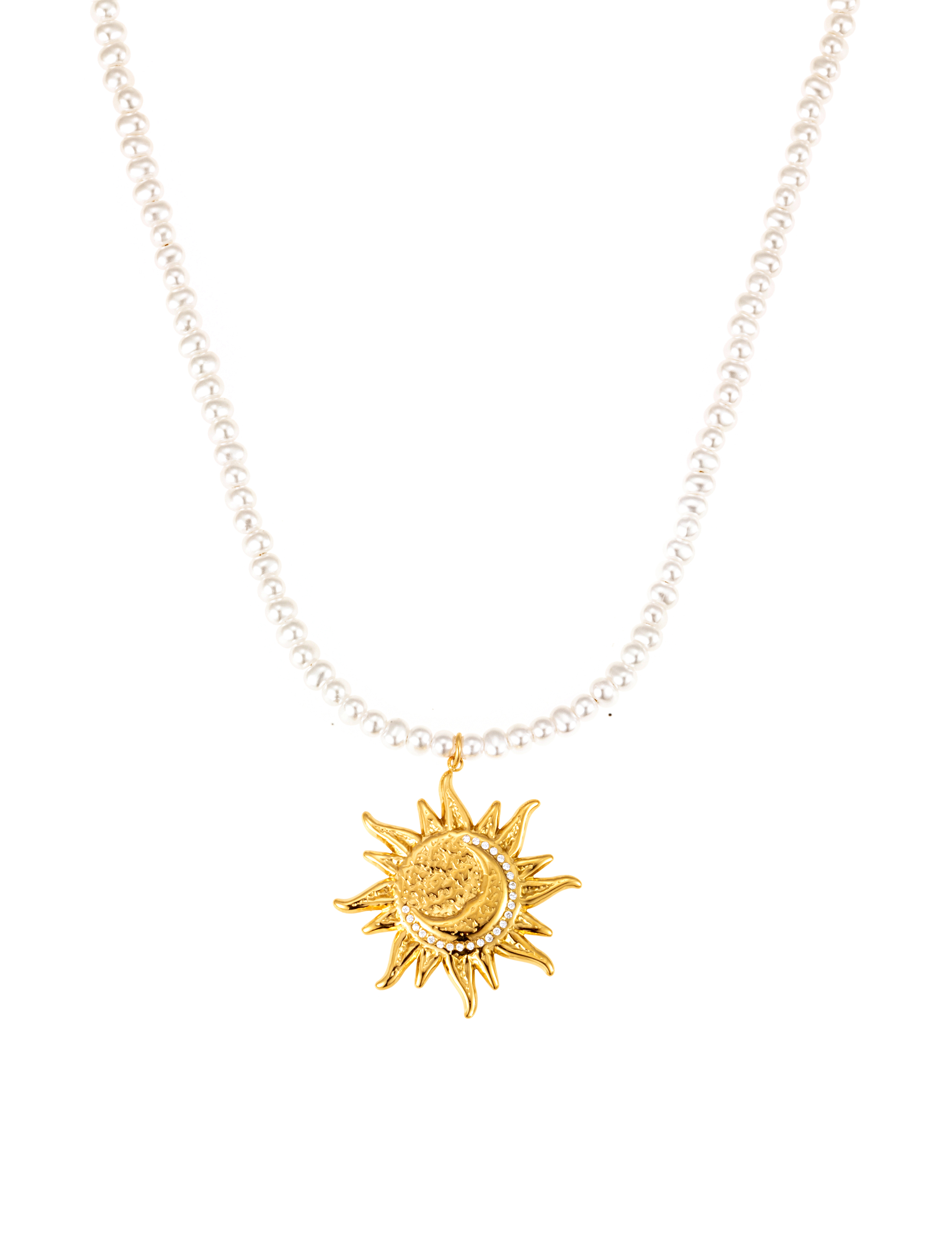 Sun sparkle necklace pearl