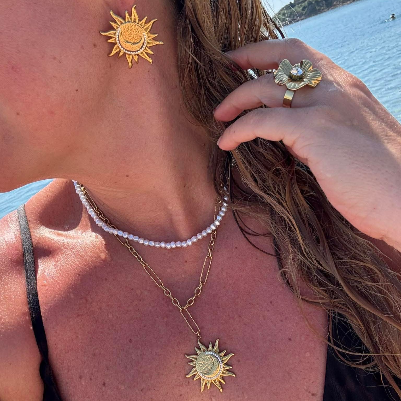 Sun sparkle earring - 3