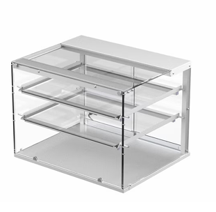 Neutral glass display case, NL SQ 800 2TPS