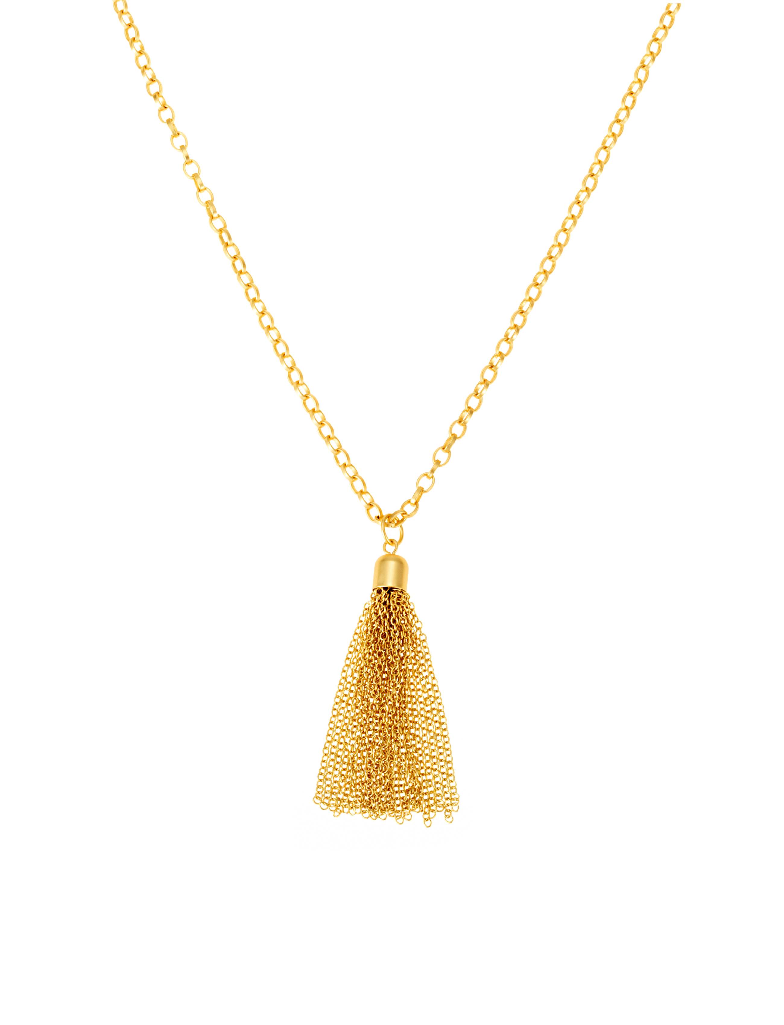 Tassel necklace gold