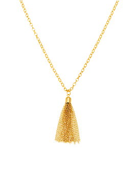 Tassel necklace gold