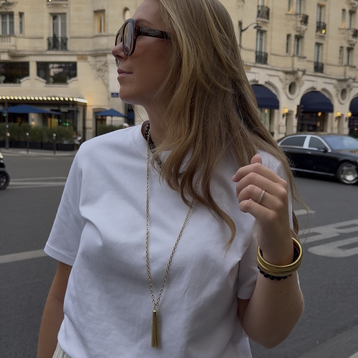 Tassel necklace gold - 3