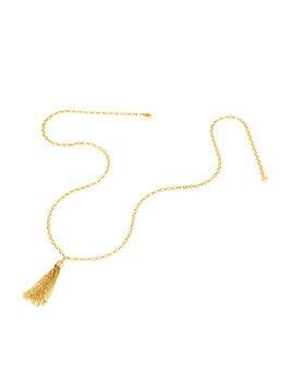 Tassel necklace gold