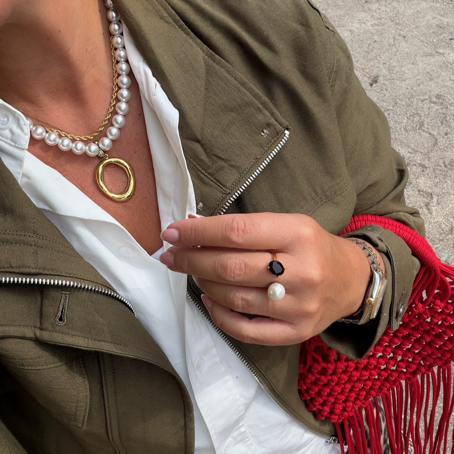 Rope necklace gold - 3