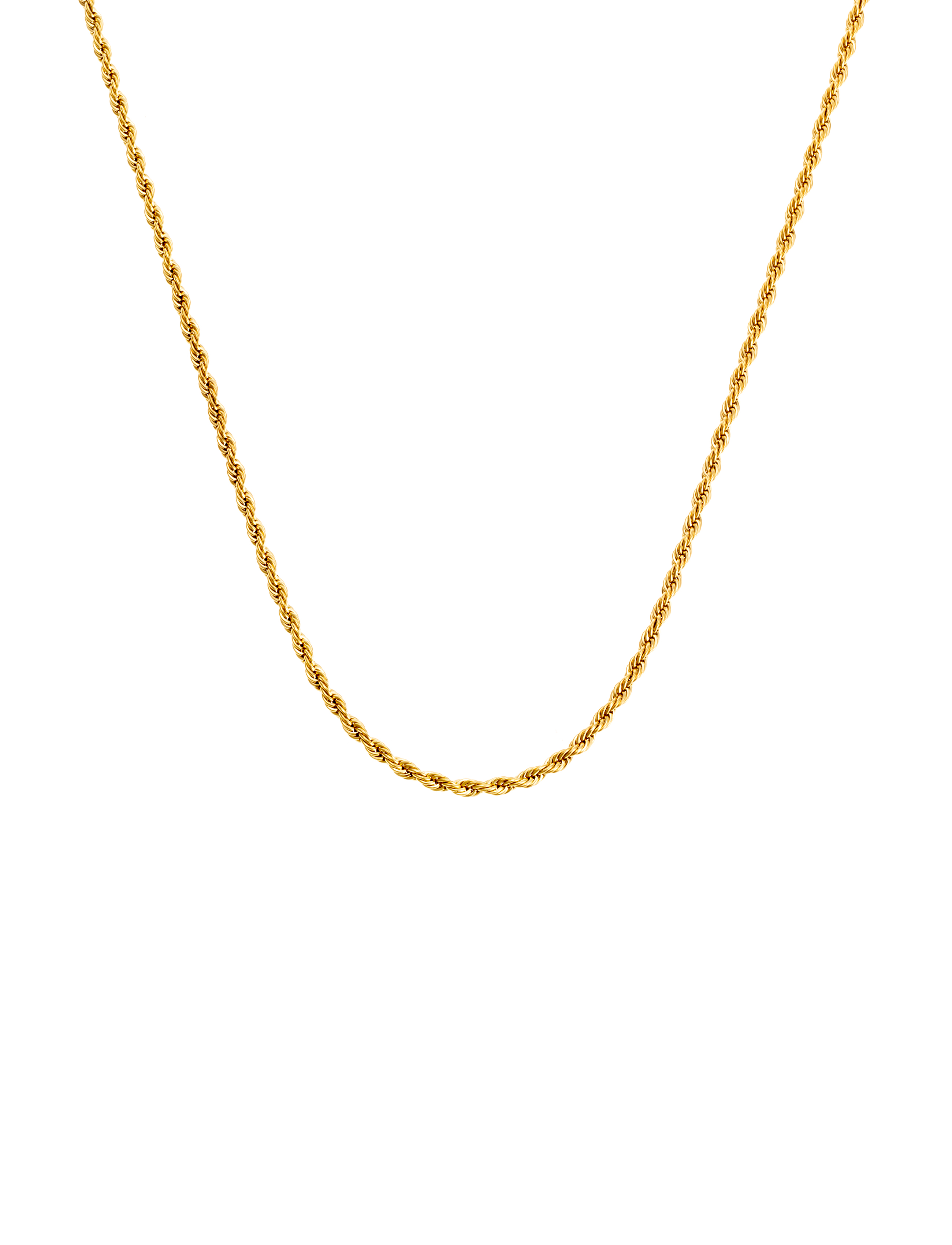 Rope necklace gold