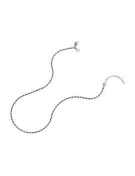 Rope necklace steel