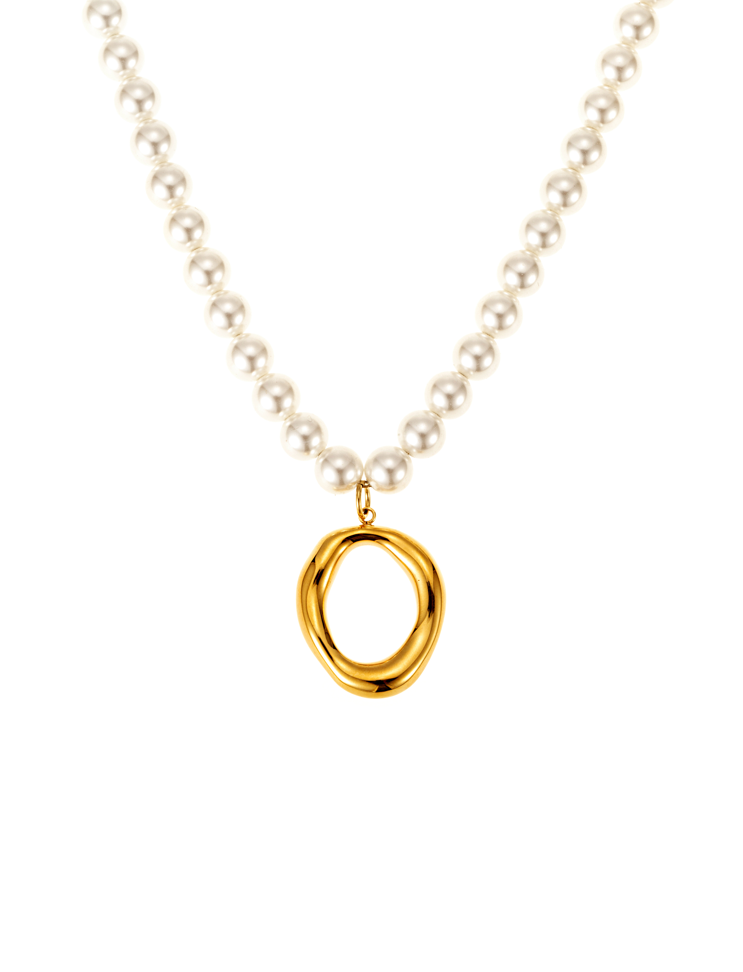 Halo pearl necklace