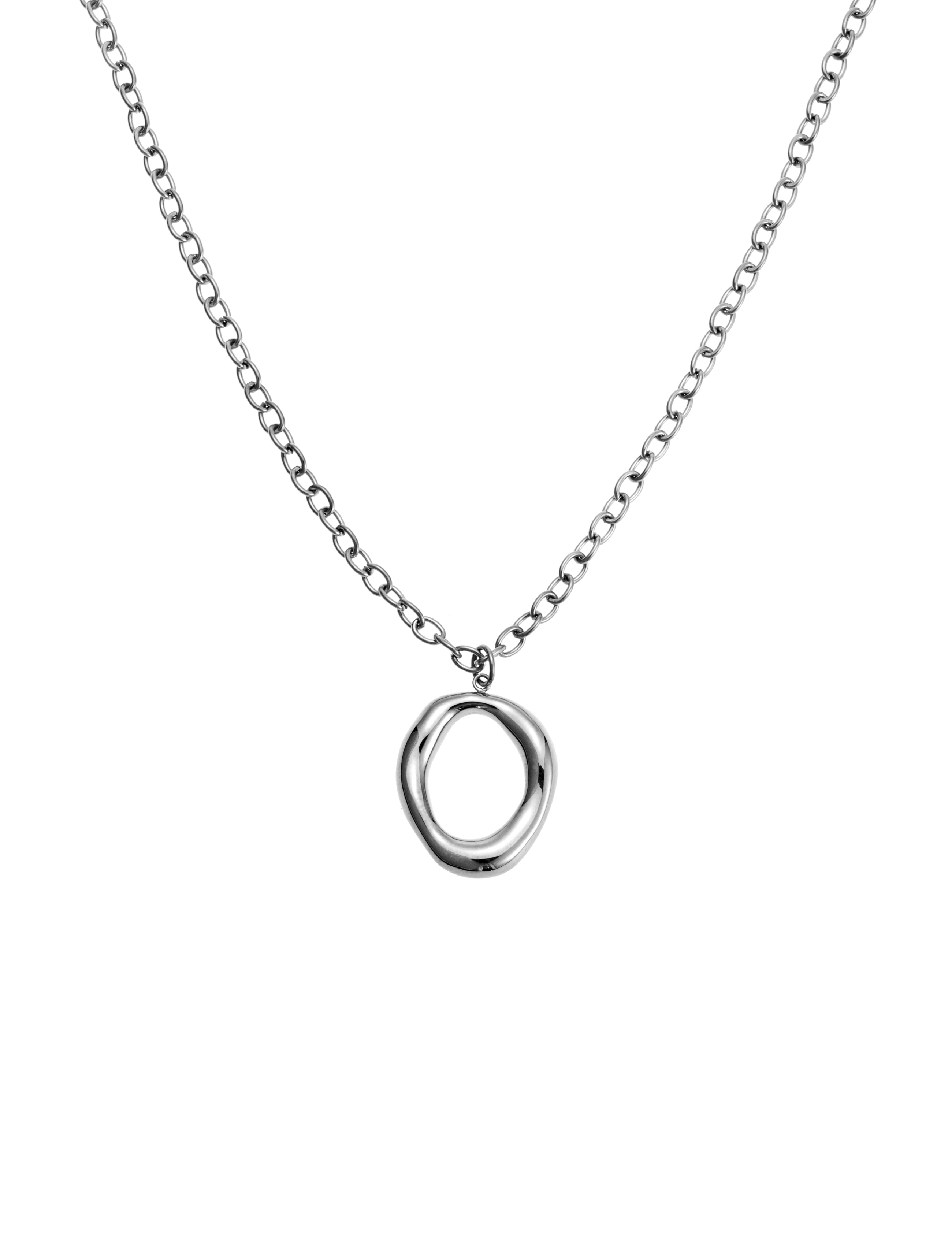 Halo chain necklace steel