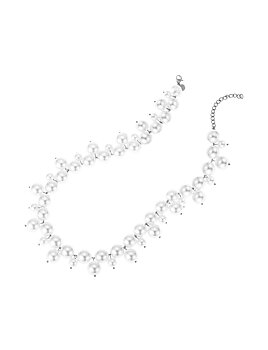 Cloud pearl necklace gold