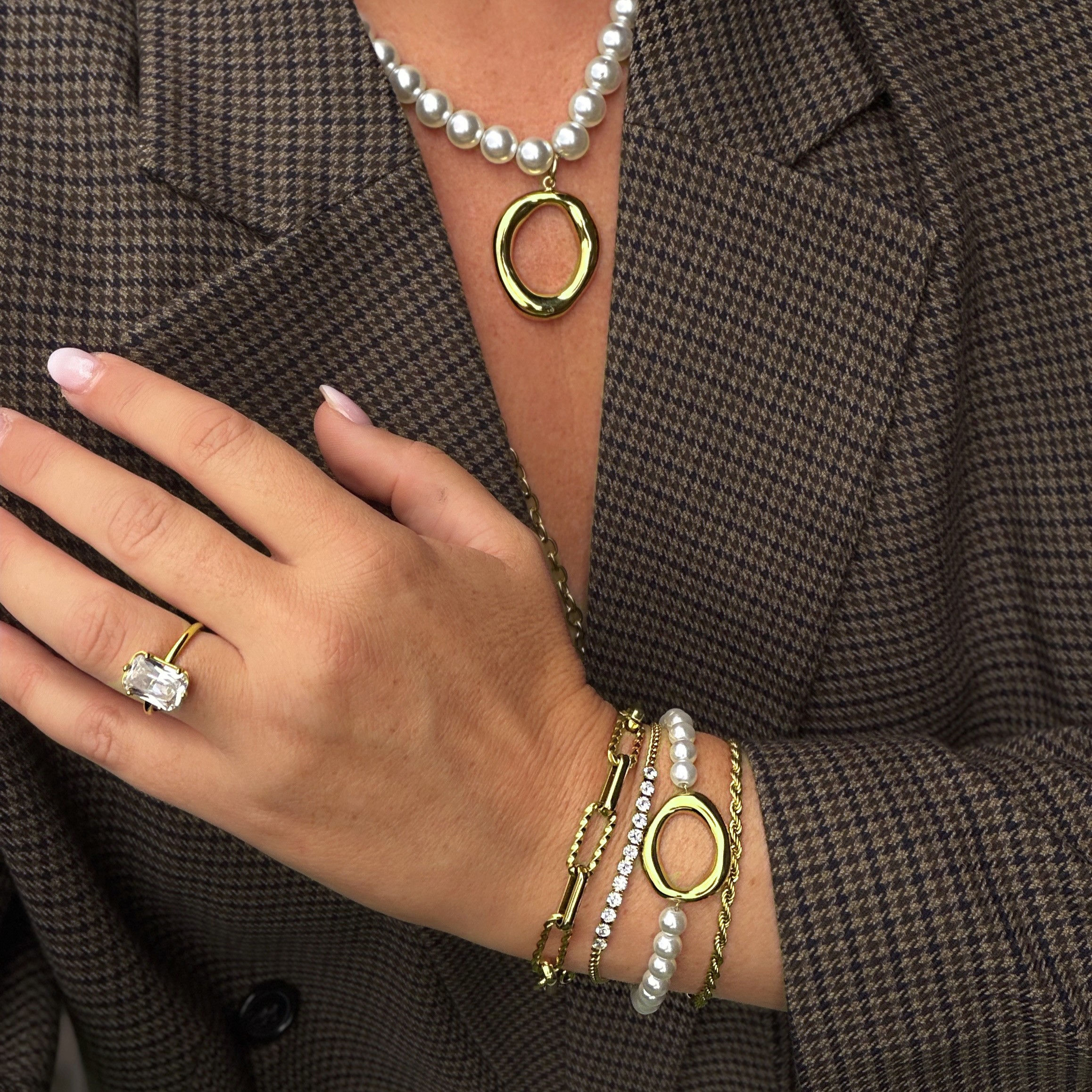 Halo pearl bracelet - 2