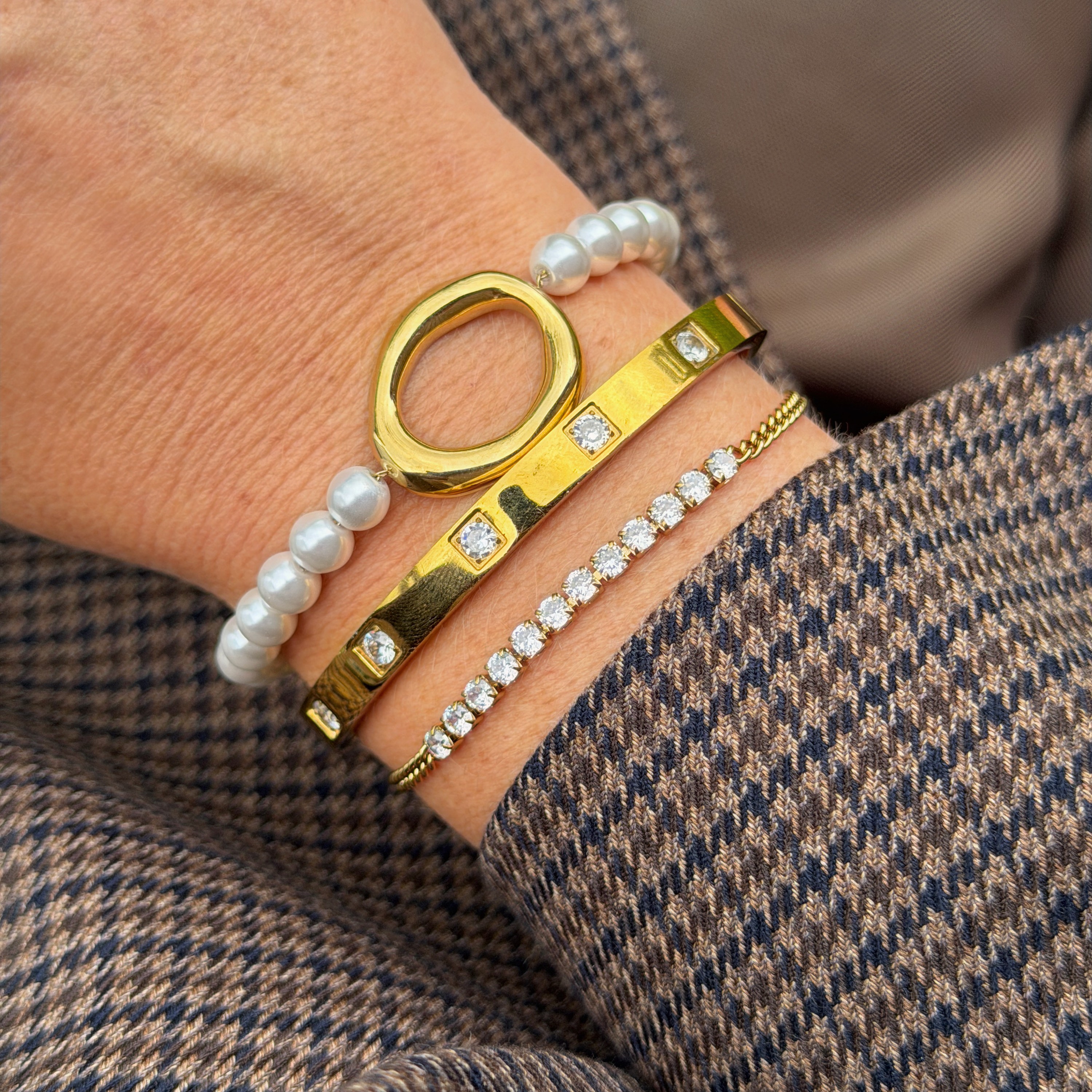 Halo pearl bracelet - 5