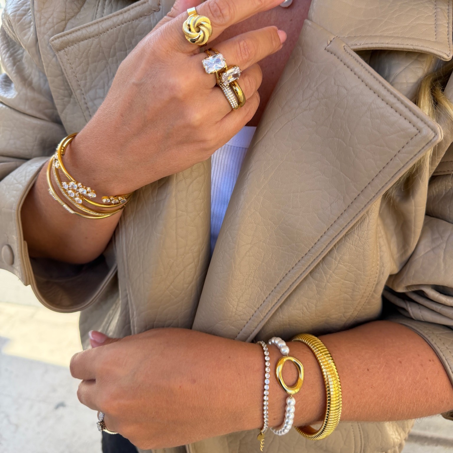 Halo pearl bracelet - 4