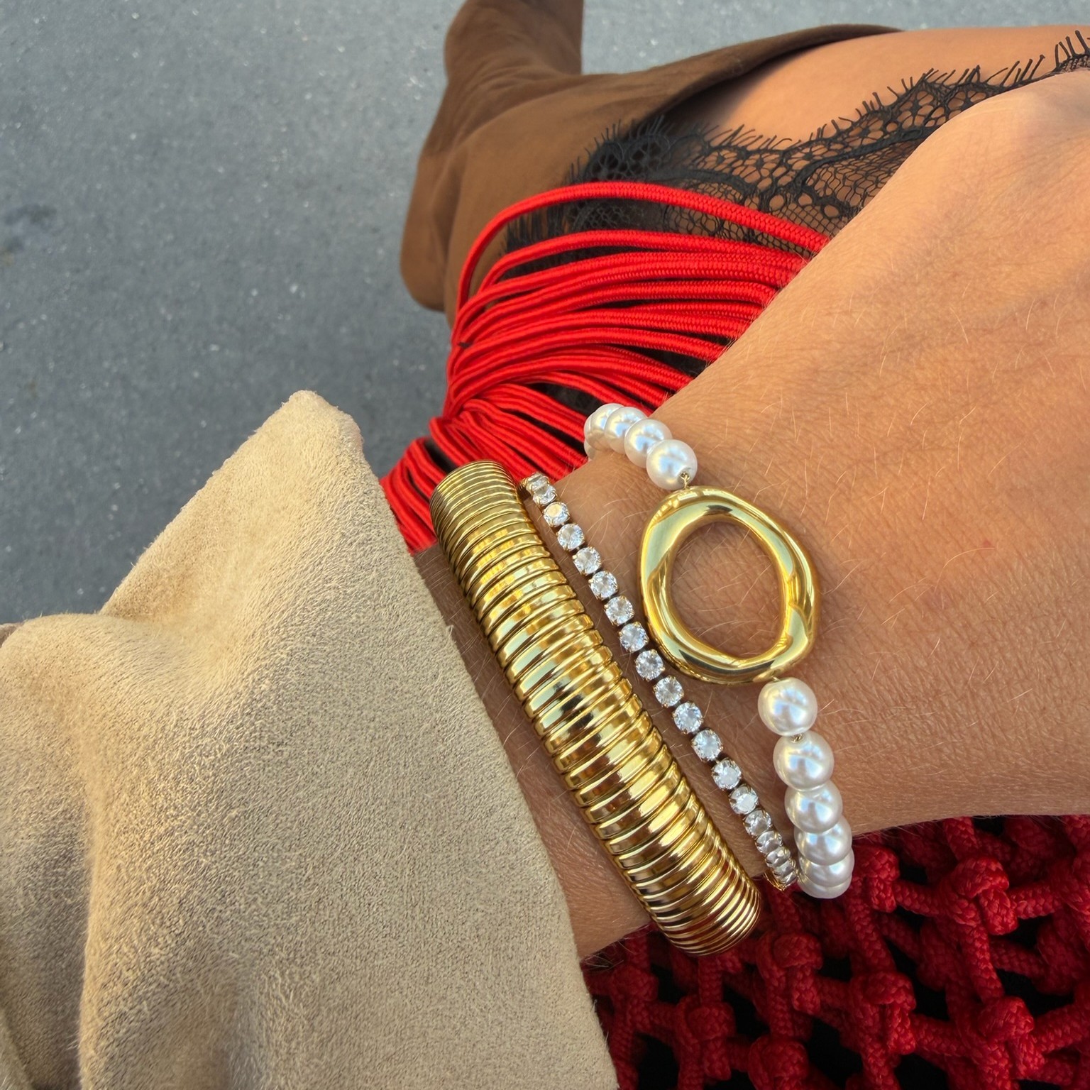 Halo pearl bracelet - 3