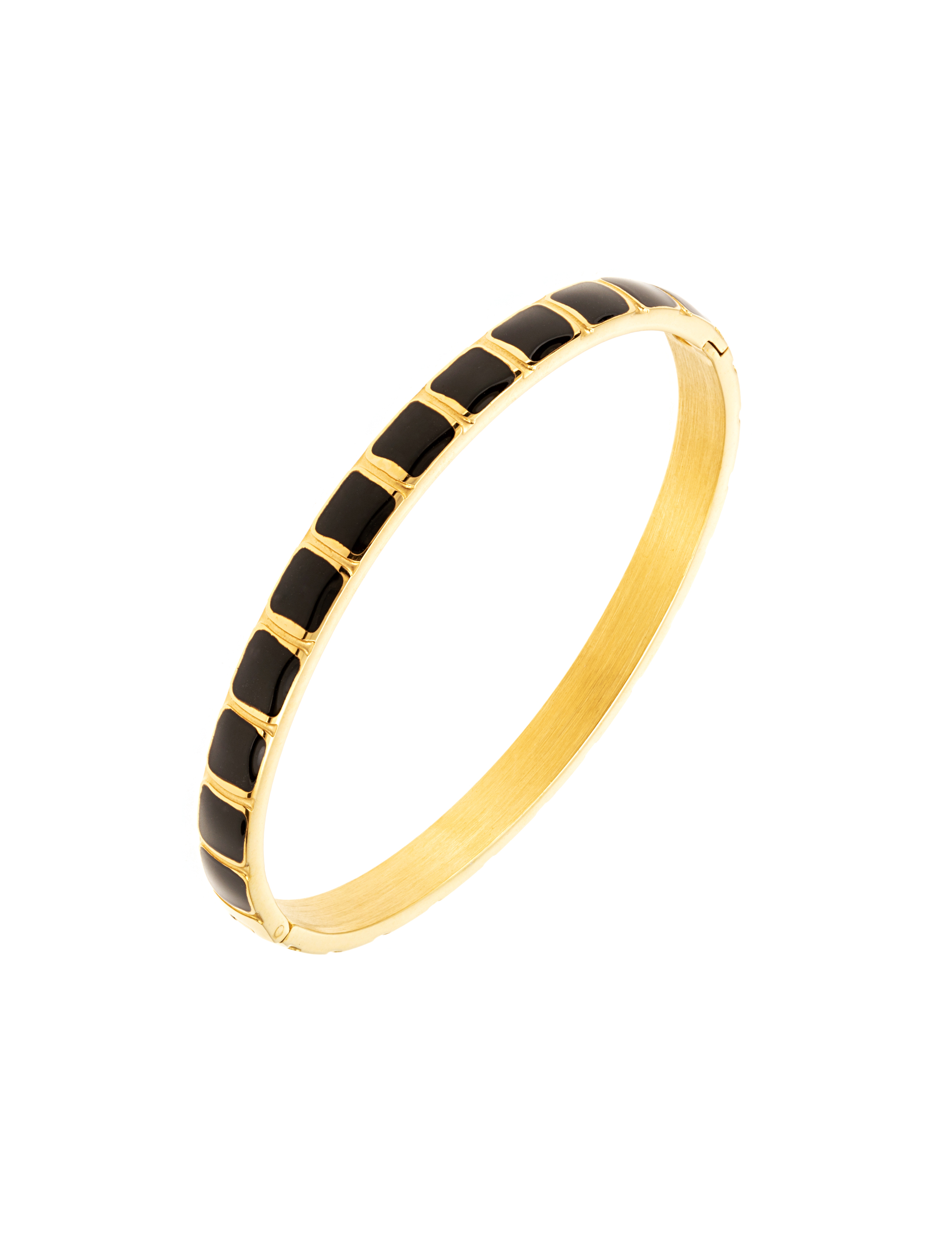 Avenue bangle black gold