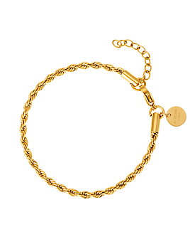 Rope bracelet  gold
