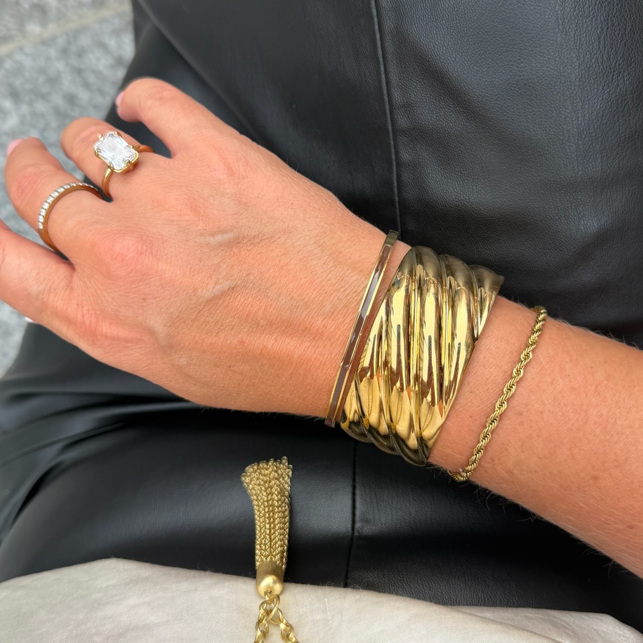 Rope bracelet  gold - 6