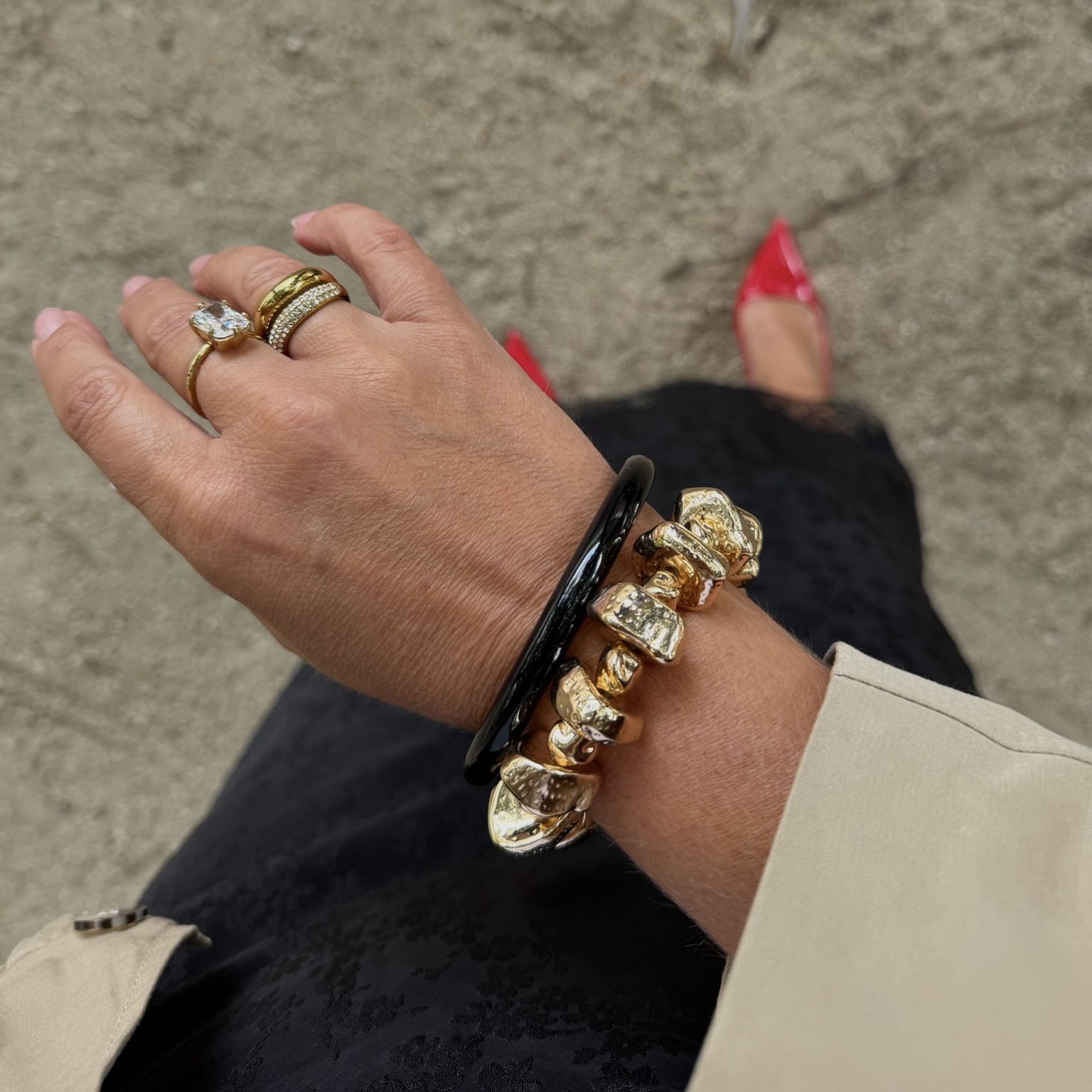 Antibes stretch bracelet gold - 3