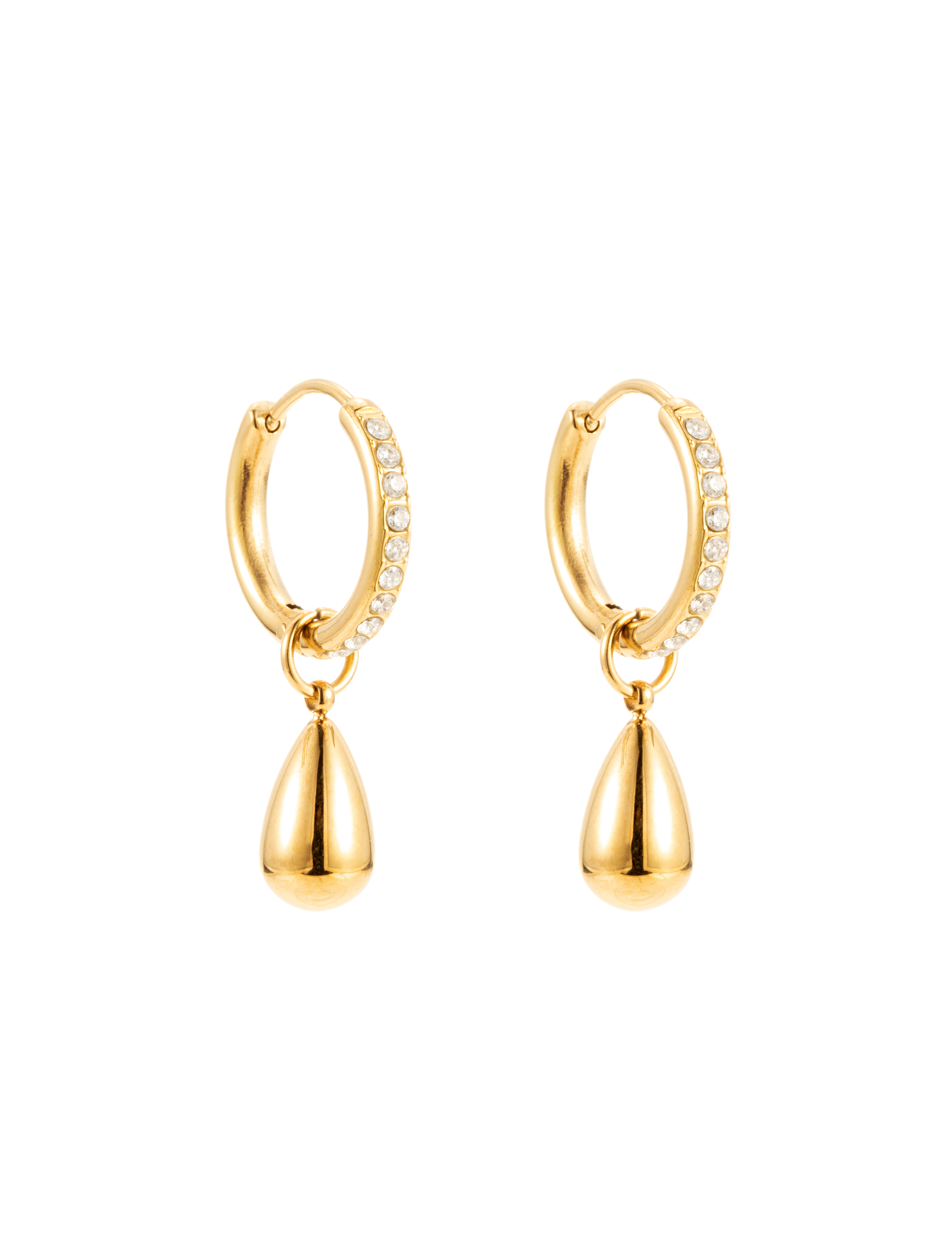 Drop crystal earring - 2