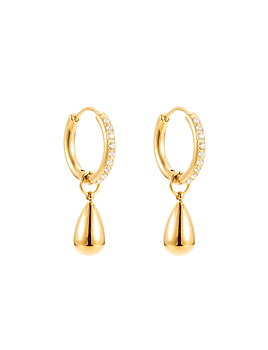 Drop crystal earring