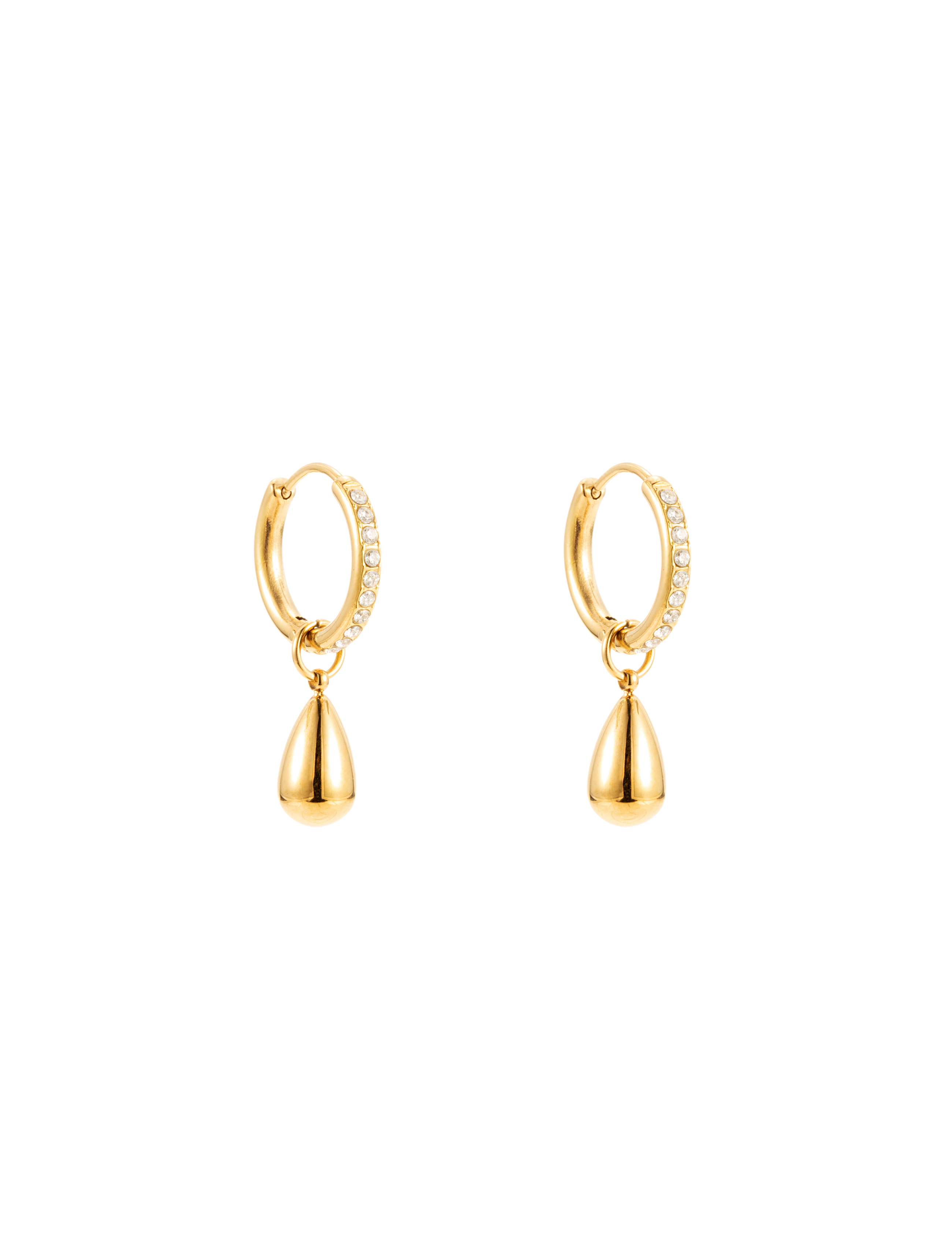 Drop crystal earring - 2