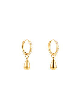 Drop crystal earring