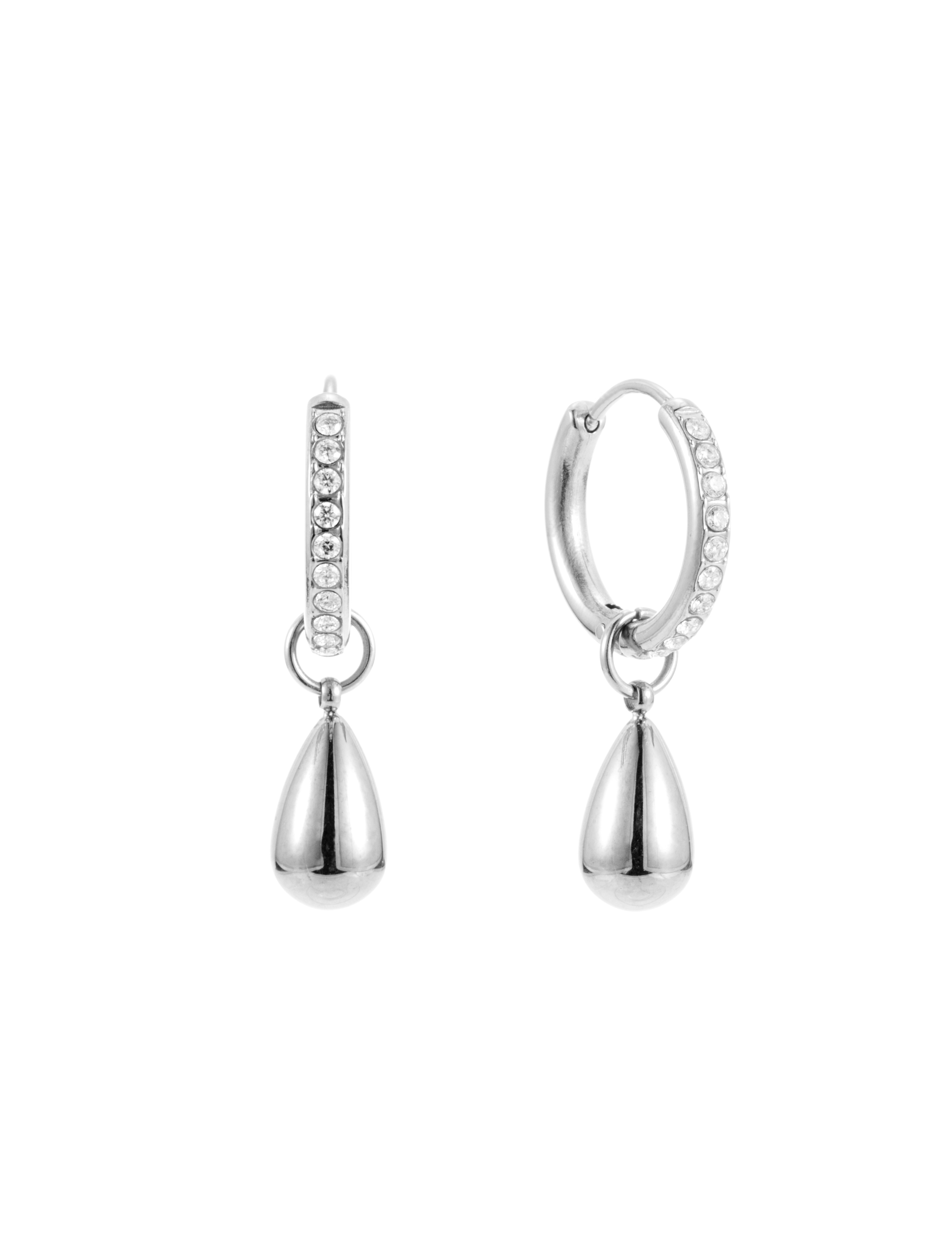 Drop crystal earring