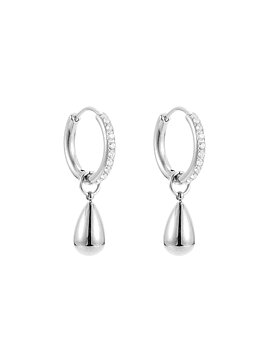 Drop crystal earring