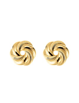 Embrace earring gold