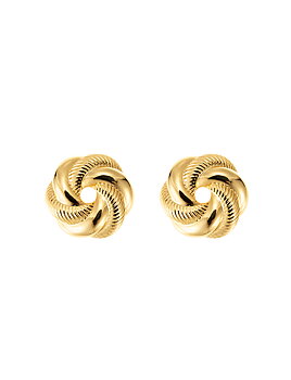 Embrace earring gold