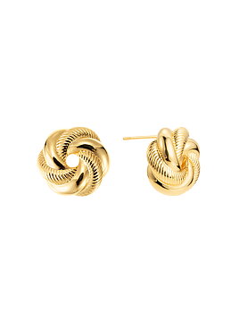 Embrace earring gold