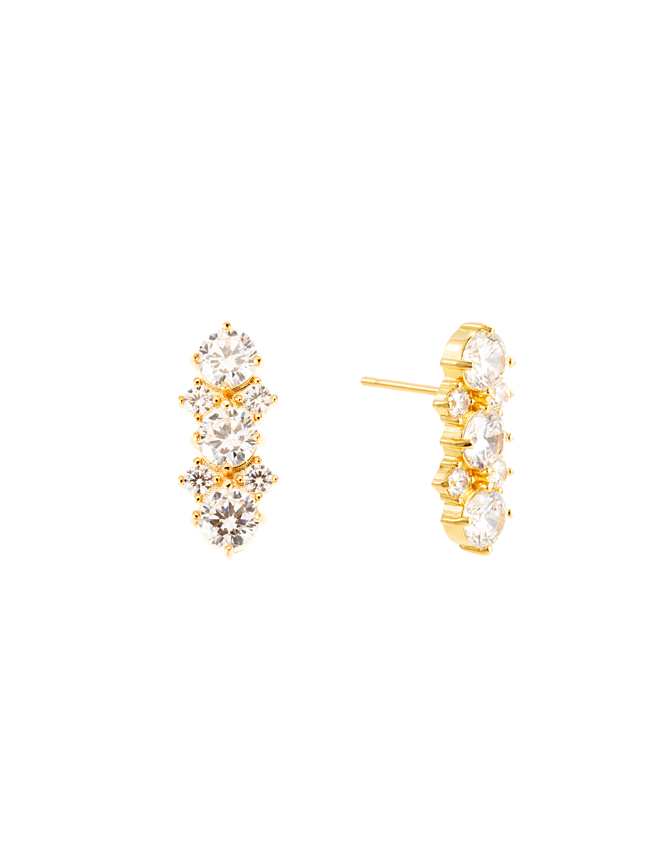 Rhodos earring gold
