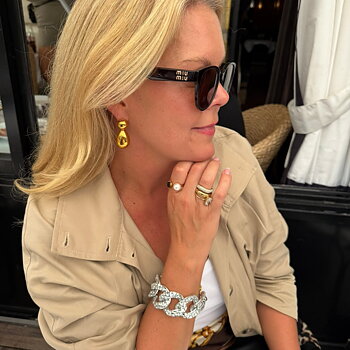 Pebble mini earring gold