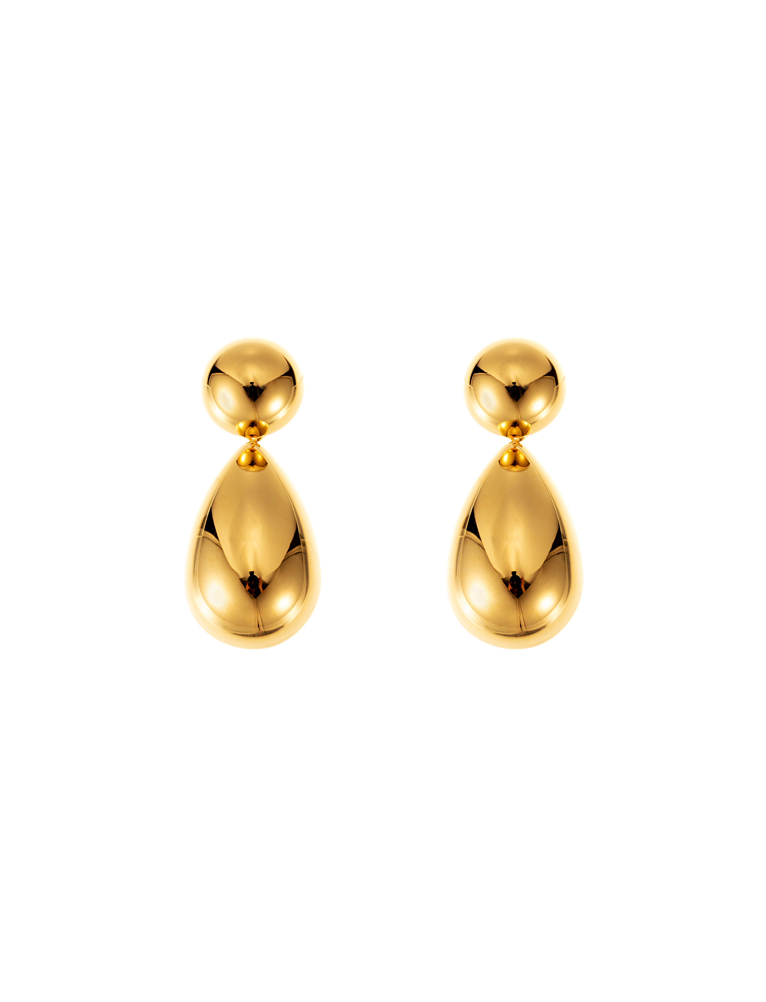 Pebble mini earring gold - 2
