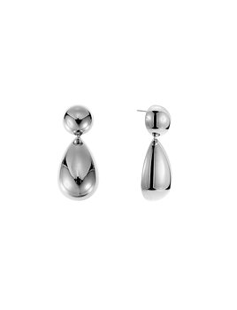 Pebble mini earring steel