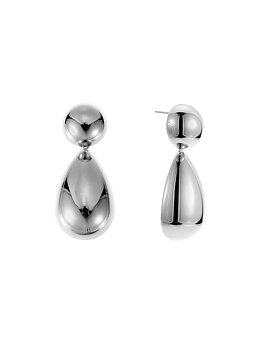Pebble mini earring steel