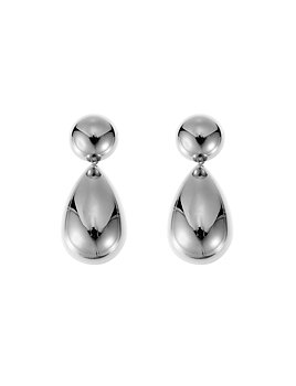 Pebble mini earring steel