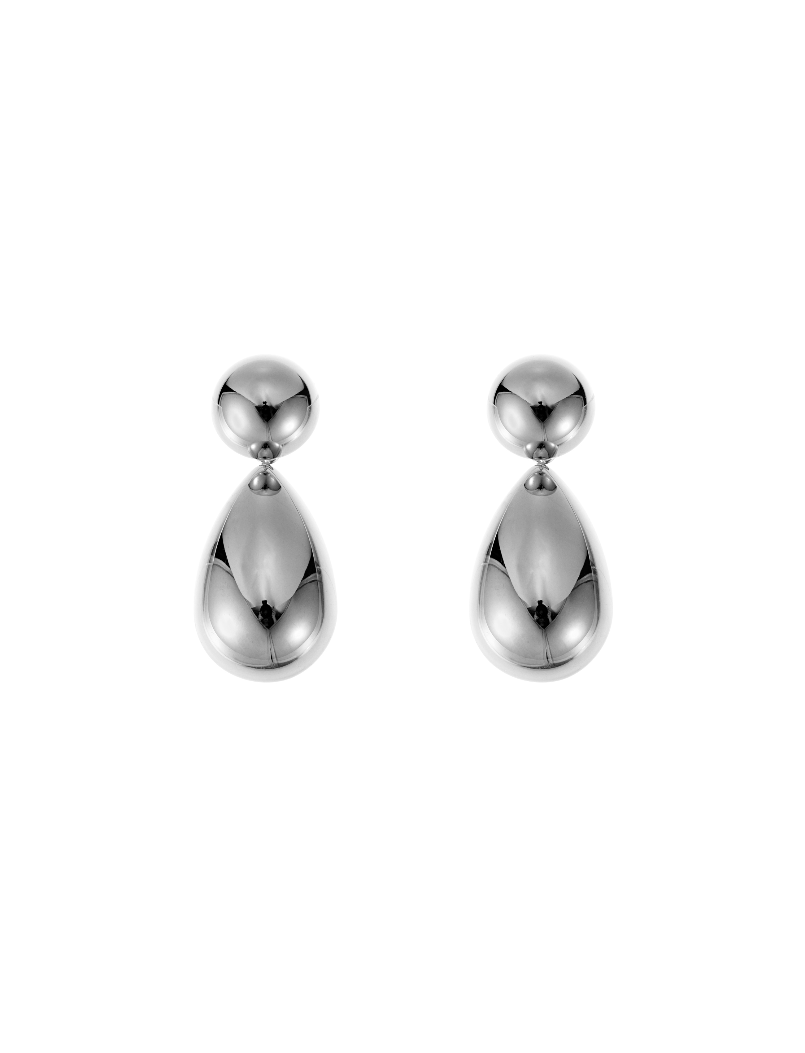 Pebble mini earring steel - 2
