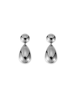 Pebble mini earring steel