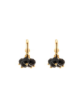Palma mini hoop black gold