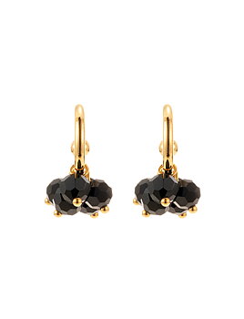 Palma mini hoop black gold