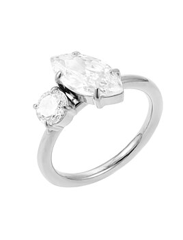 Teardrop double ring steel