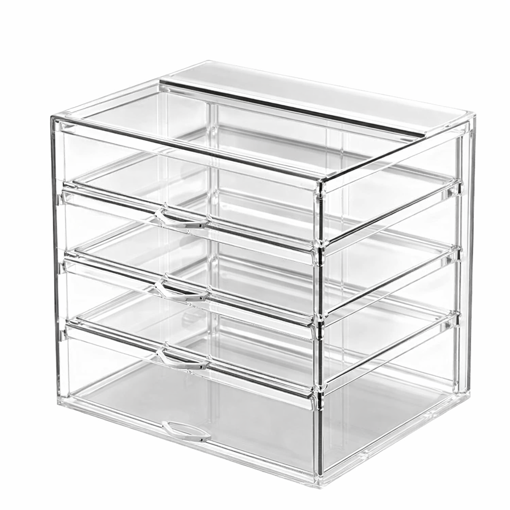 Neutral glass display case, NL SQ 800 3TP