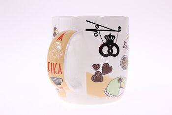 Porslinsmugg,  Swedish Fika, 37 cl