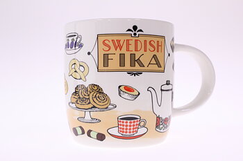 Porslinsmugg,  Swedish Fika, 37 cl