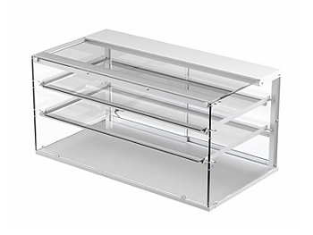 Neutral glass display case, NL SQ 1200 2TPS