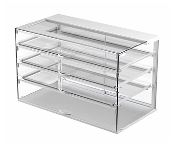 Neutral glass display case, NL SQ 1200 3TP