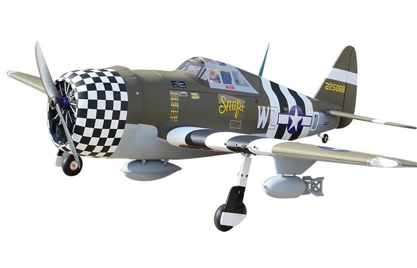 Seagull P-47G Thunderbolt Snafu 160cm ARF Ellandställ - 3